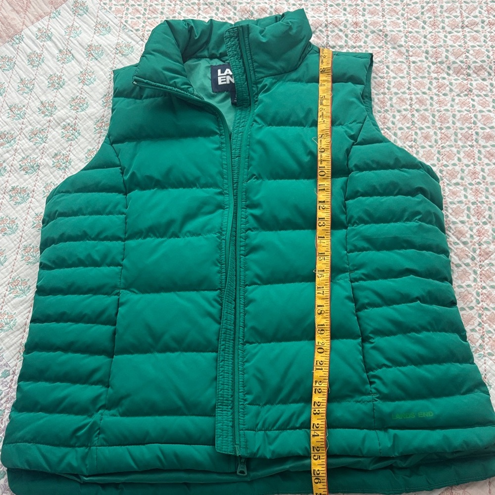 Lands' End Women’s M Emerald Puffer Vest